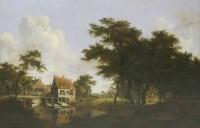 Lot 385 - After Meindert Hobbema
THE WATER MILLS
Oil on canvas
72 x 109cm