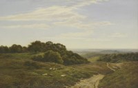 Lot 436 - Arthur Gilbert (1819-1895)
'A FINE SUMMER'S DAY IN SURREY'
Signed and dated 1886 l.l.