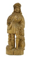 Lot 207 - A limewood figure of St. Roche