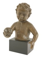 Lot 226 - A German oak carving of the Christ Child