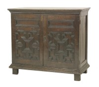 Lot 536 - An oak geometric front cabinet