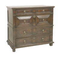 Lot 539 - An oak geometric front chest