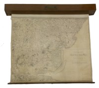Lot 94 - A large wall map of Essex