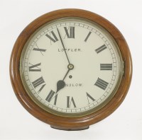 Lot 482 - A mahogany dial clock