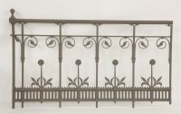 Lot 44 - Three sections of iron railings