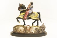 Lot 215 - Michael J. Sutty limited edition figure of Lancelot and Guinevere