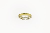 Lot 38A - A 18ct gold three stone diamond ring