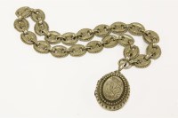 Lot 46 - A Victorian silver oval locket