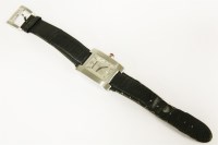 Lot 52 - A gentleman's stainless steel Mont Blanc quartz strapwatch