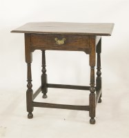 Lot 2194A - An early 18th century oak side table