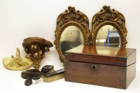 Lot 293 - A Victorian mahogany and brass writing slope