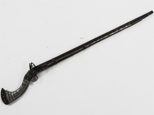 Lot 412 - An Afghan North West Frontier' flintlock rifle