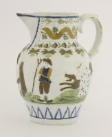 Lot 9 - A Prattware pottery jug