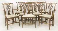 Lot 516 - A set of eight oak dining chairs