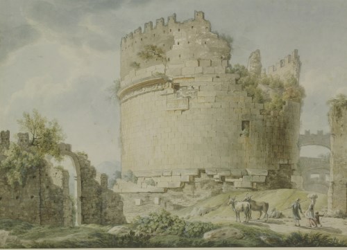 Lot 308 - Circle of Paul Sandby (1731-1809)
THE MAUSOLEUM OF CAECILIA METELLA