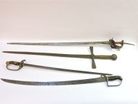 Lot 433 - An iron broadsword