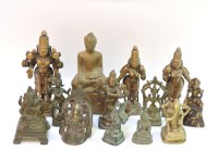 Lot 401 - A collection of various metal Buddhas and Gods