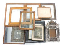 Lot 508 - Three moulded maple frames