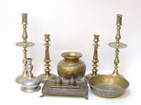 Lot 534 - An Indian brass desk stand