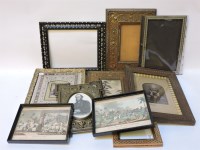 Lot 483 - Victorian embossed metal picture frames