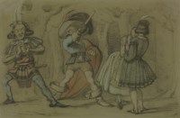 Lot 347 - Sir John Tenniel (1820-1914)
'RUFFIAN LET GO THAT RUDE UNCIVIL TOUCH'
Signed verso