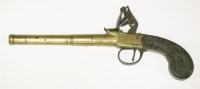 Lot 276 - A 50 bore flintlock boxlock pistol