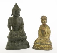 Lot 137 - A bronze Shakyamuni