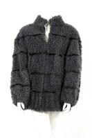 Lot 1315 - A Revillon of Paris grey mohair coat