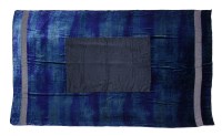 Lot 1461 - A Giorgio Armani blue and teal silk and silk velvet evening shawl