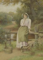 Lot 318 - Charles Edward Wilson (1854-1941)
A COUNTRY MAIDEN
Signed l.r.
