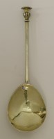 Lot 28 - An unascribed provincial silver gilt seal-top spoon