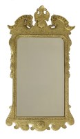 Lot 652 - A George II-style giltwood wall mirror