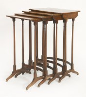 Lot 569 - A nest of four George lll rosewood occasional tables