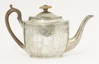 Lot 178 - A George III silver teapot