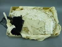 Lot 1248 - A collection of mostly 19th century lace