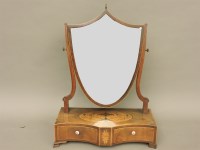 Lot 625A - A George III inlaid mahogany dressing mirror