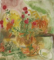 Lot 211 - Norman Adams RA (1927-2005)
'STILL LIFE WITH LILIES'
Watercolour and bodycolour
66 x 60.5cm

Provenance:	Mr and Mrs Michael Rothenstein.

*Artist's Resale Right may apply to this lot.