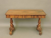 Lot 622 - A William IV rosewood library table