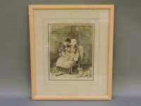 Lot 506 - After Sir David Wilkie
MOTHER AND SON WITH BABY AND DOG
Sepia wash
24 x 19cm