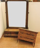 Lot 745 - A George III walnut dressing mirror