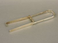 Lot 458 - A pair of silver sandwich tongs