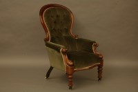 Lot 2126 - A Victorian mahogany armchair