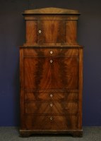 Lot 2236 - An Empire mahogany secretaire