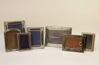 Lot 1047 - Four silver photo frames