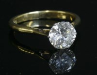 Lot 284 - A single stone diamond ring