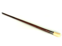 Lot 359 - A malacca and ivory mounted walking cane