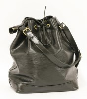 Lot 1030 - A Louis Vuitton Epi 'Petit Noé' black bucket bag