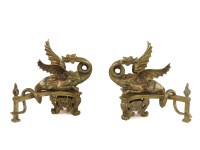 Lot 540A - A pair of andirons