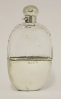 Lot 429 - An Edward VII silver-mounted cut-glass spirit flask