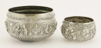 Lot 413 - Two Sri Lankan silver bowls